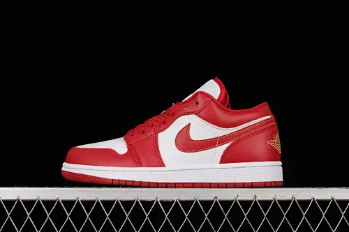 All categories Air Jordan Jordan series basketball shoes Air Jordan 1 Low Z version Air Jordan 1 Low AJ1 Joe 1 new white and red low-level basketball shoes 553560-607